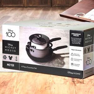 Disney Steamboat Willie Edition 100 Non-Stick Induction Cookware Essentials Set